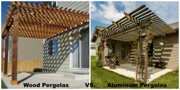 Wood Pergolas vs. Aluminum Pergolas