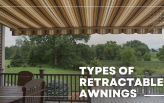 types of retractable awnings