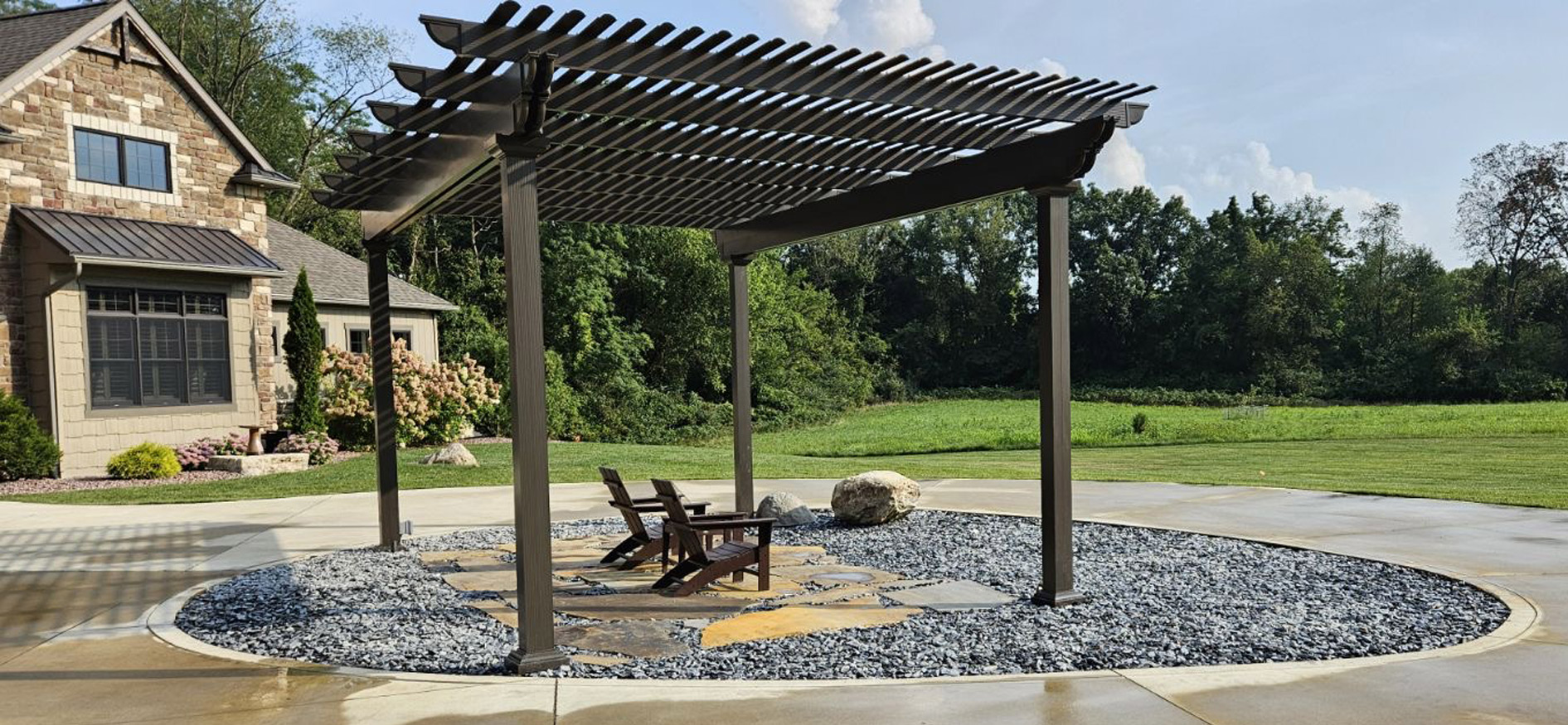 free standing pergola south bend