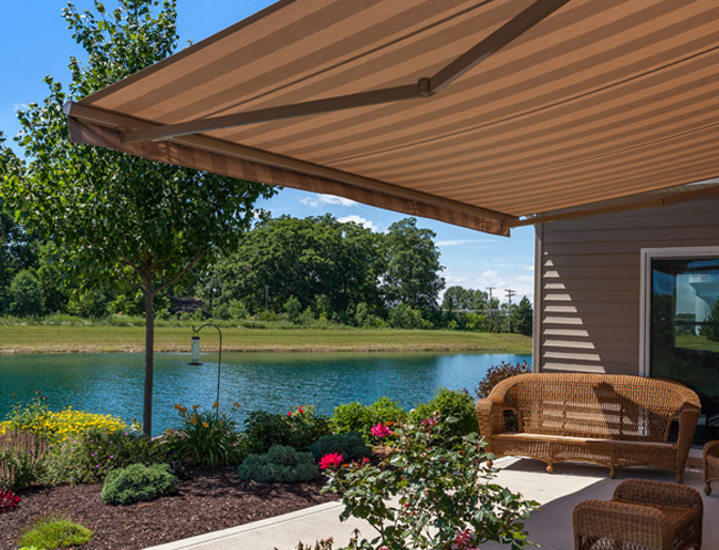retractable awning motorized awning fort wayne south bend