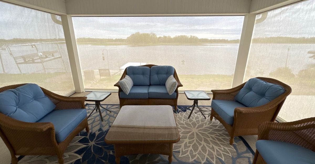 see through patio screen